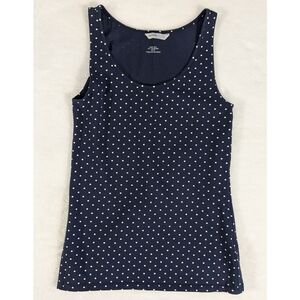 ❤️ H&M polka dot navy blue tank top size Small